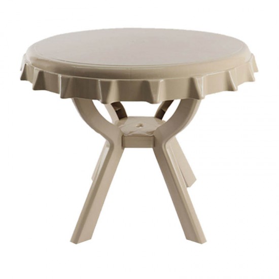 طاولة دائرية بيج