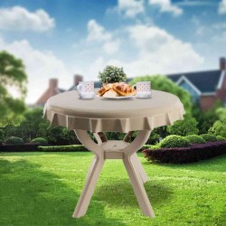 طاولة دائرية بيج