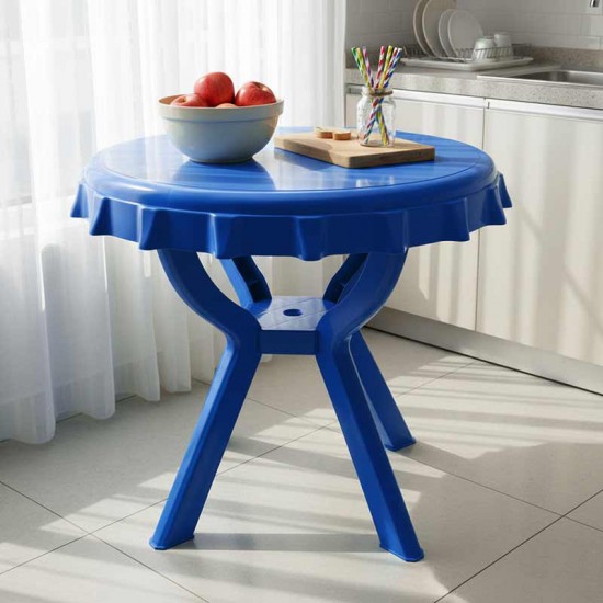 طاولة دائرية أزرق