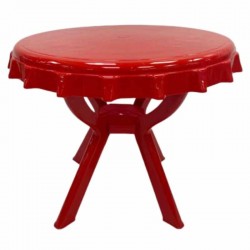 طاولة دائرية أحمر