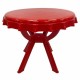 طاولة دائرية أحمر