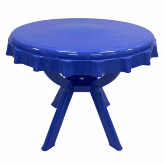 طاولة دائرية أزرق