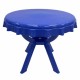 طاولة دائرية أزرق