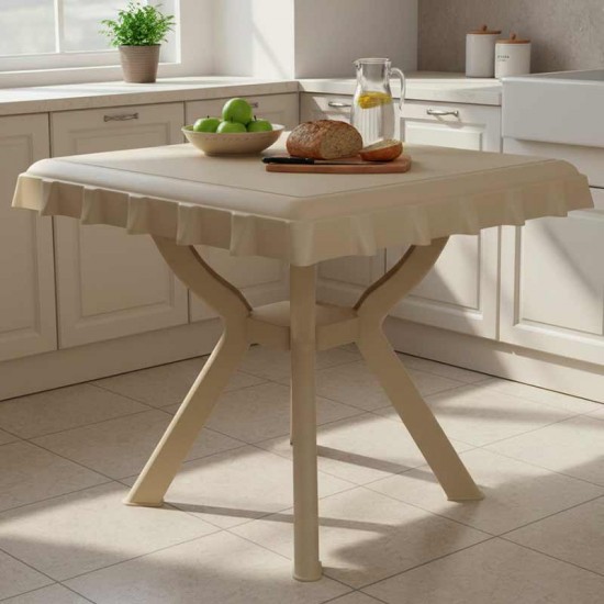 طاولة مربعة بيج