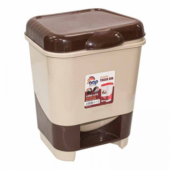 سلة نفايات بدعسة بيج × بنى