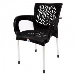 CHAIR FLORAL BLACK