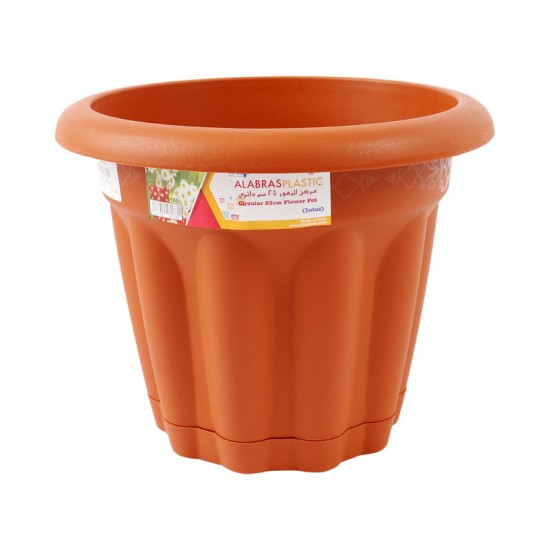 Flower pot round 35 cm Firebrick Flower pot round 35 cm Firebrick