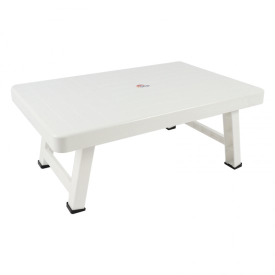 FOLDING TABLE SHORT LEG WHITE