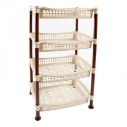 سلة خضار 4 دور مستطيل الشام بيج