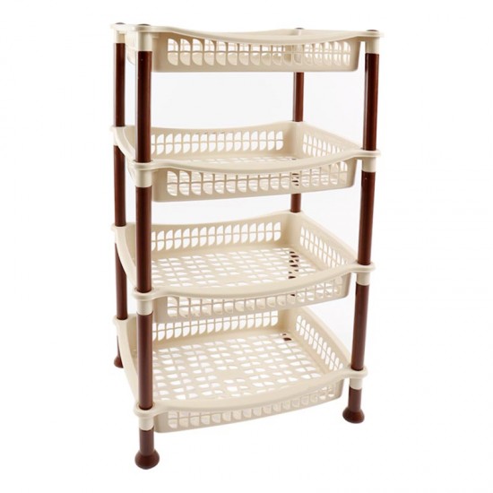 سلة خضار 4 دور مستطيل الشام بيج