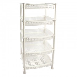 سلة خضار 5 دور مستطيل الشام ابيض