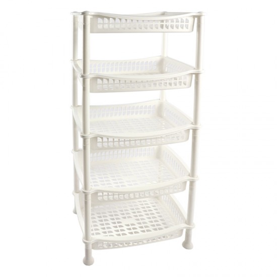 سلة خضار 5 دور مستطيل الشام ابيض