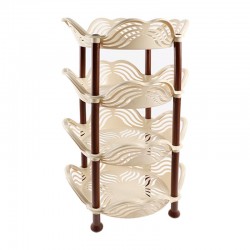 سلة خضار 4 دور ارجوان بيج