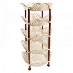 سلة خضار 5 دور ارجوان بيج